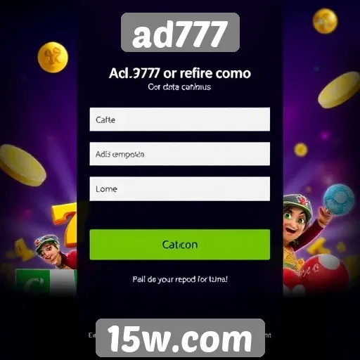 Como criar uma conta no ad777